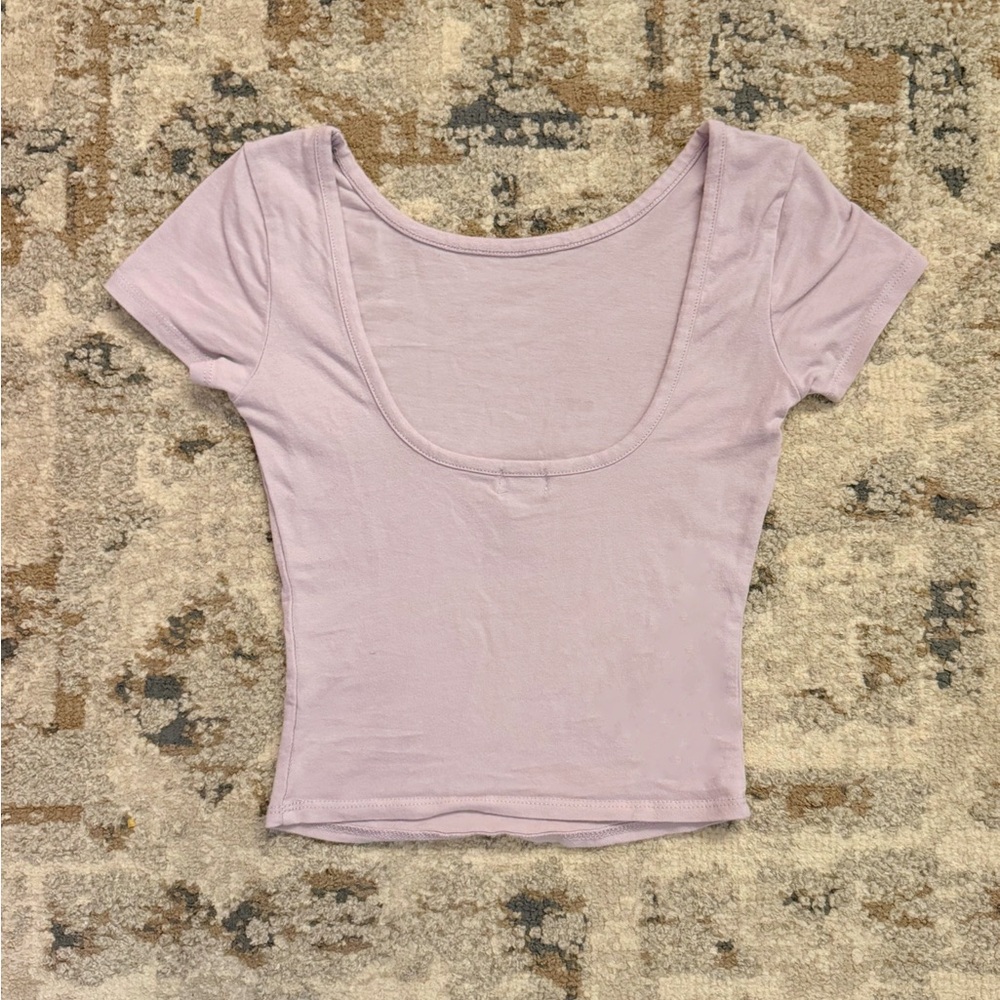 Lavender Scoop Back Women's Top